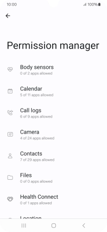 Press the required phone function.