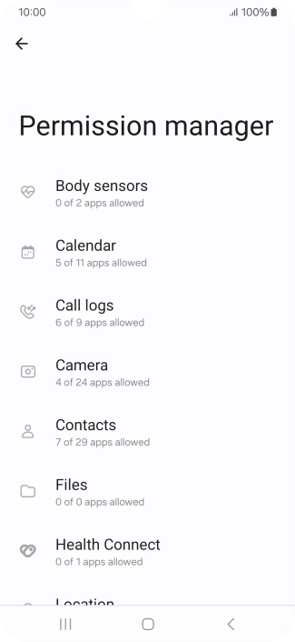 Press the required phone function.