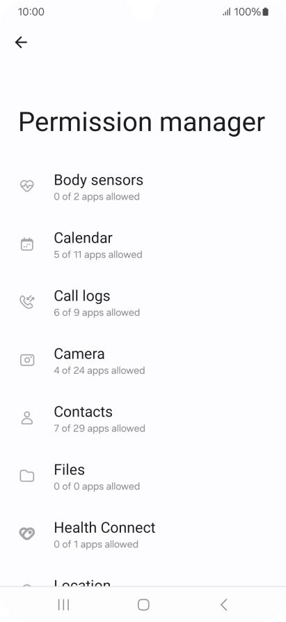 Press the required phone function.
