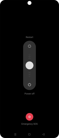 Press and drag the circle downwards.