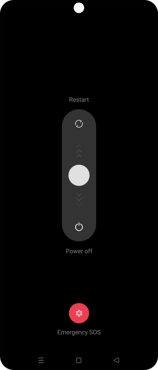 Press and drag the circle downwards.