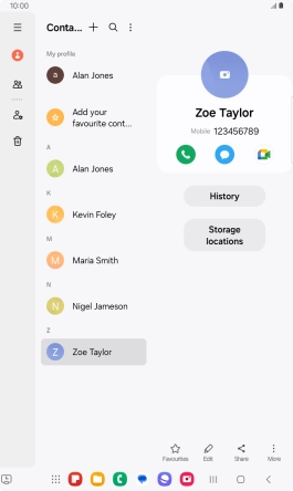 Press the Home key to return to the home screen.