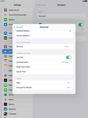 Press Authentication.