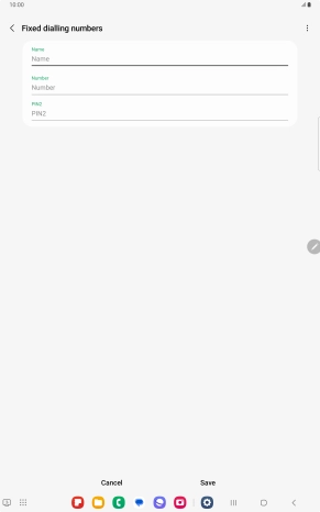 Press Name and key in the required name.