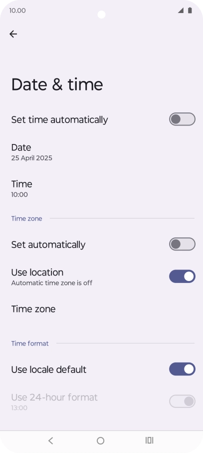 Press the indicator next to Press the indicator next to