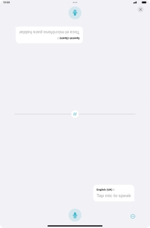 Press the end icon to end two-way view.
