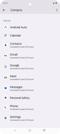 Press the required app.
