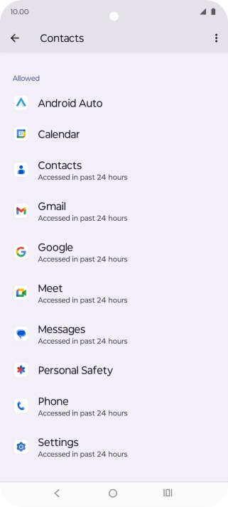 Press the required app.
