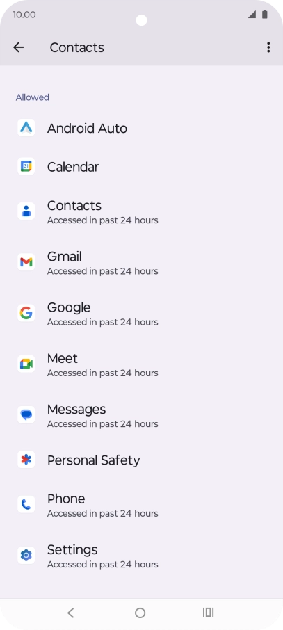 Press the required app.