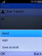 Select Send. Select Send.