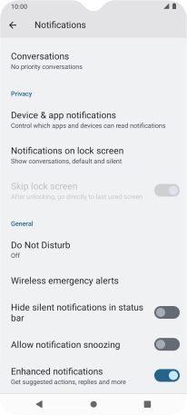 Press Do Not Disturb.
