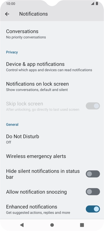 Press Do Not Disturb.