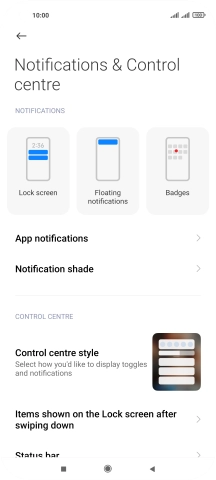 Press App notifications.
