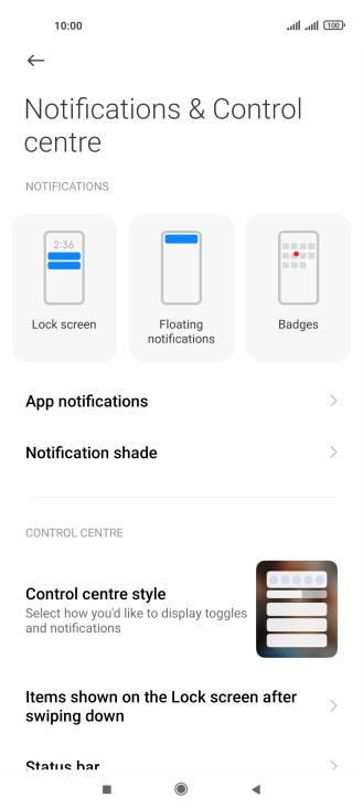 Press App notifications.
