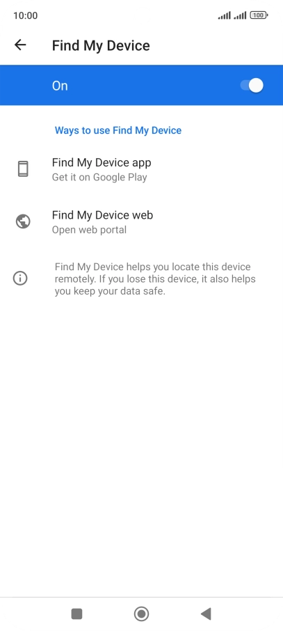 Press the Home key to return to the home screen.
