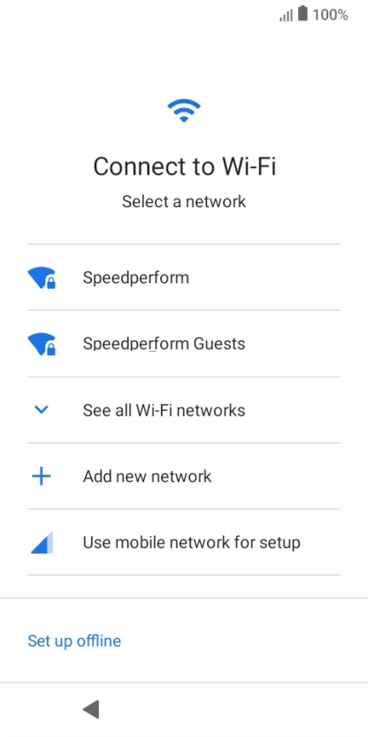 Press the required Wi-Fi network.