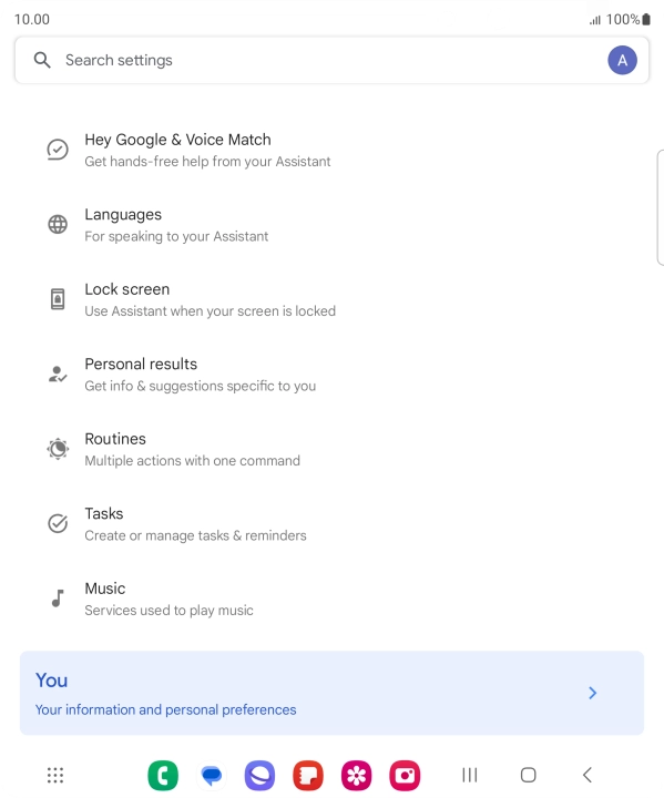 Press Hey Google & Voice Match.
