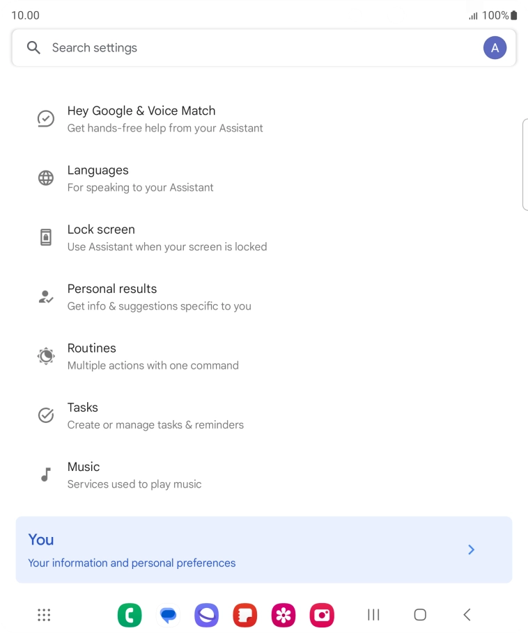 Press Hey Google & Voice Match.