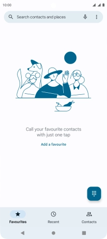 Press the menu icon.