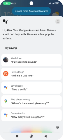 Press the profile icon.