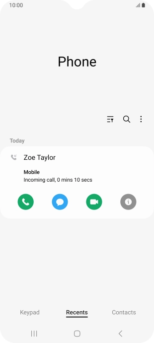 Press the info icon.