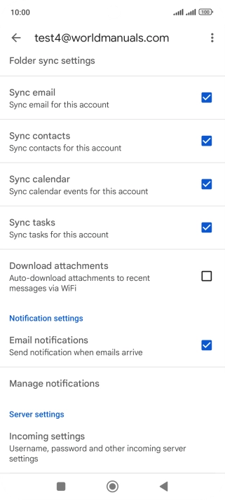 Press the field next to 