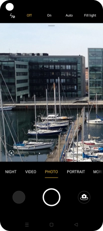 Press the required setting.