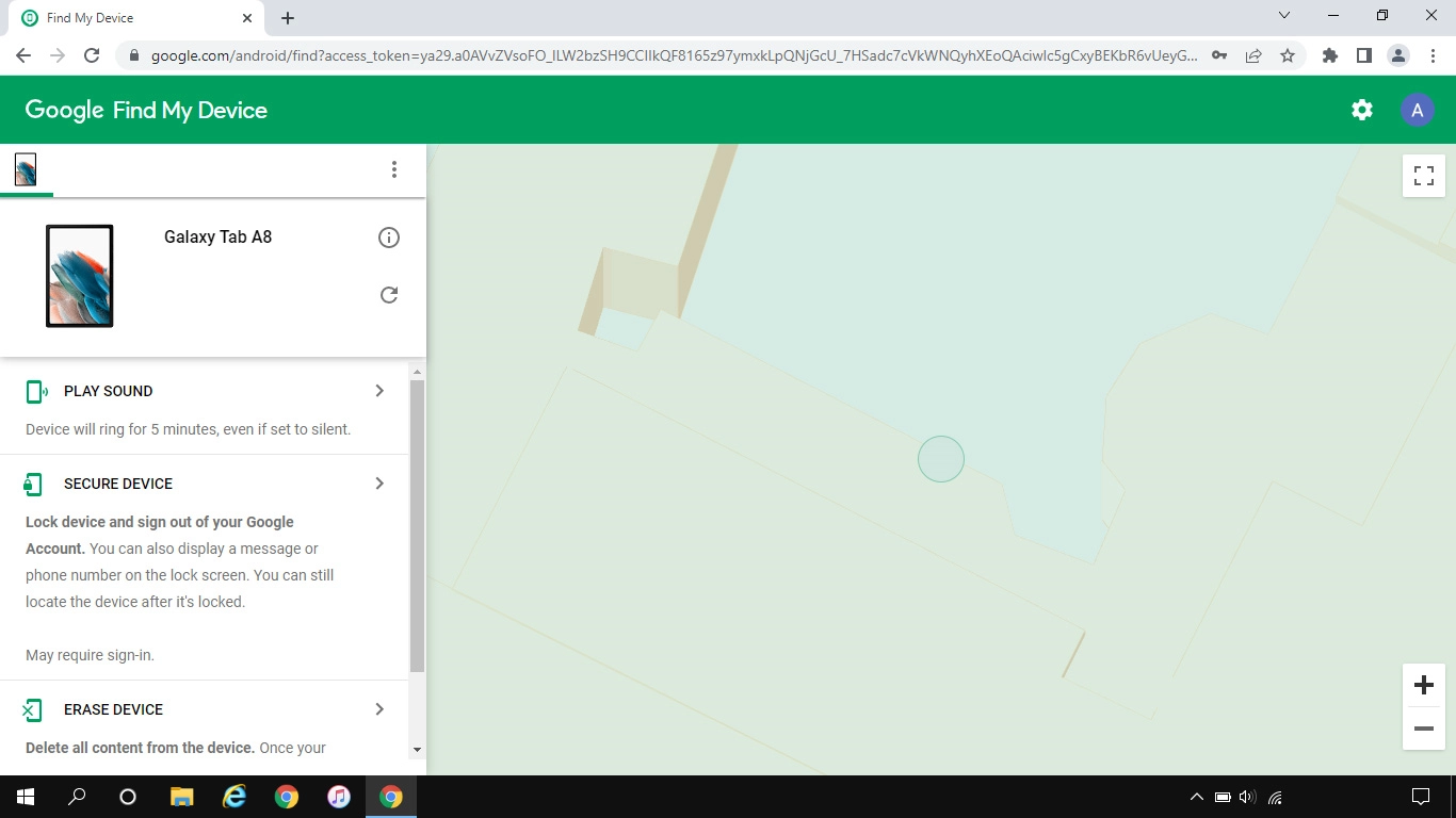 Click the required device.