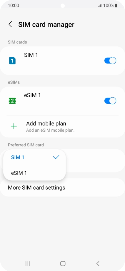 Press the required price plan.