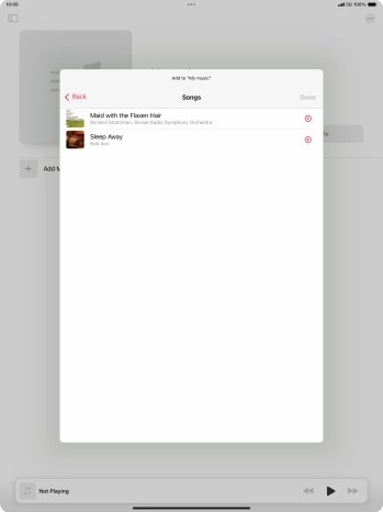 Go to the required category and press the required audio file.