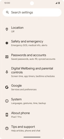 Press About phone. Press About phone.