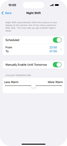 Press and drag the indicator below 