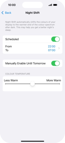 Press and drag the indicator below Press and drag the indicator below