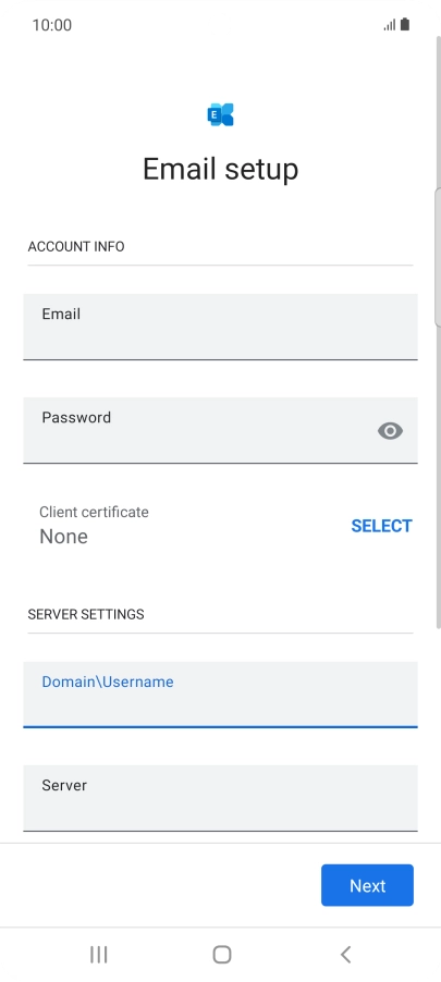 Press the field below 