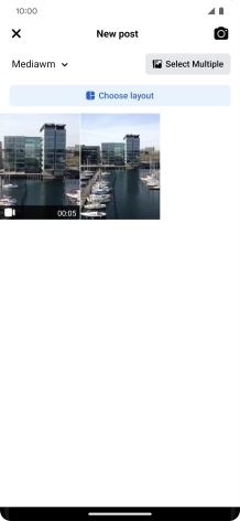 Press the required picture or video clip.