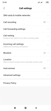 Press Advanced settings.