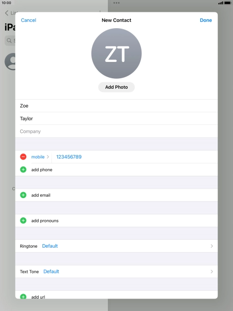 Press Done. Press Done.