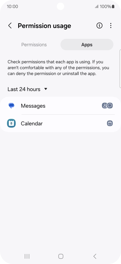 Press the drop down list.