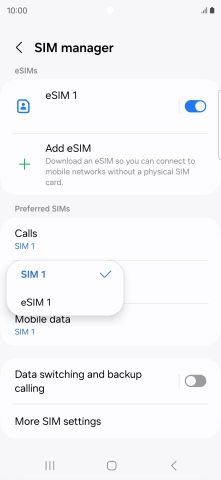 Press the required price plan.