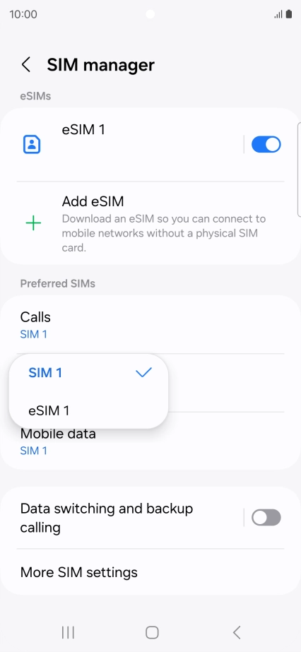 Press the required price plan.