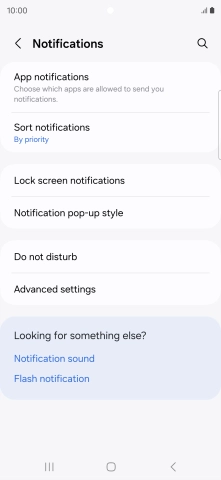 Press App notifications.