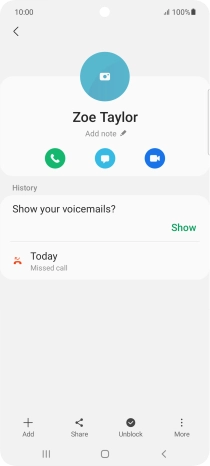 Press the Home key to return to the home screen.