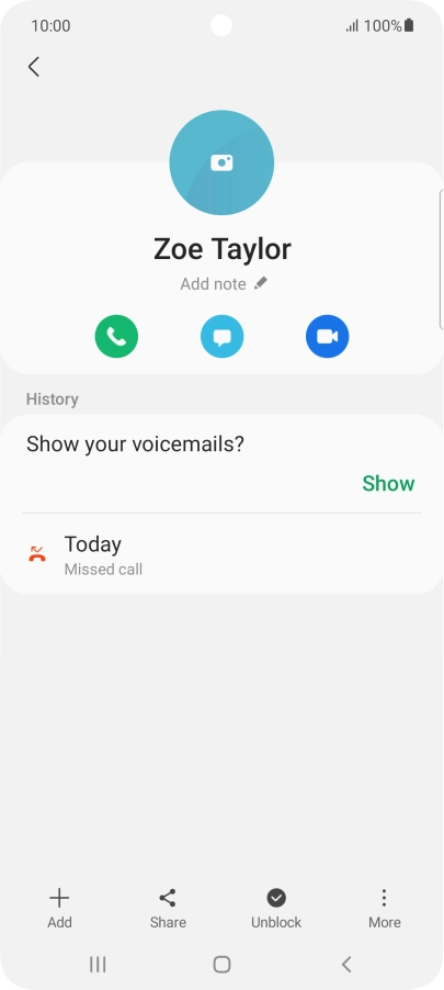 Press the Home key to return to the home screen.