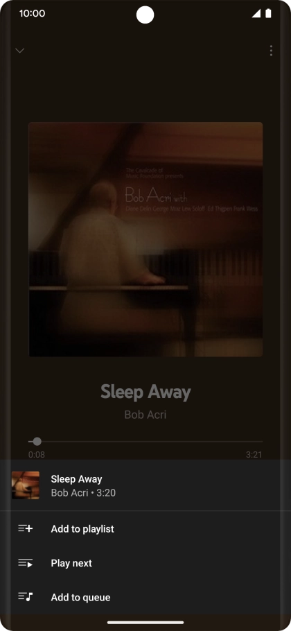 Press Add to playlist. Press Add to playlist.