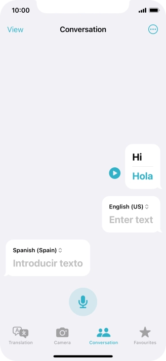Press the menu icon.