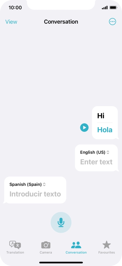 Press the menu icon.