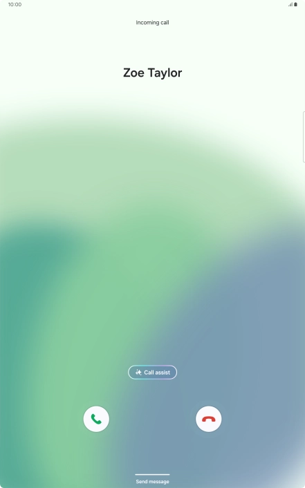 Press the reply icon.