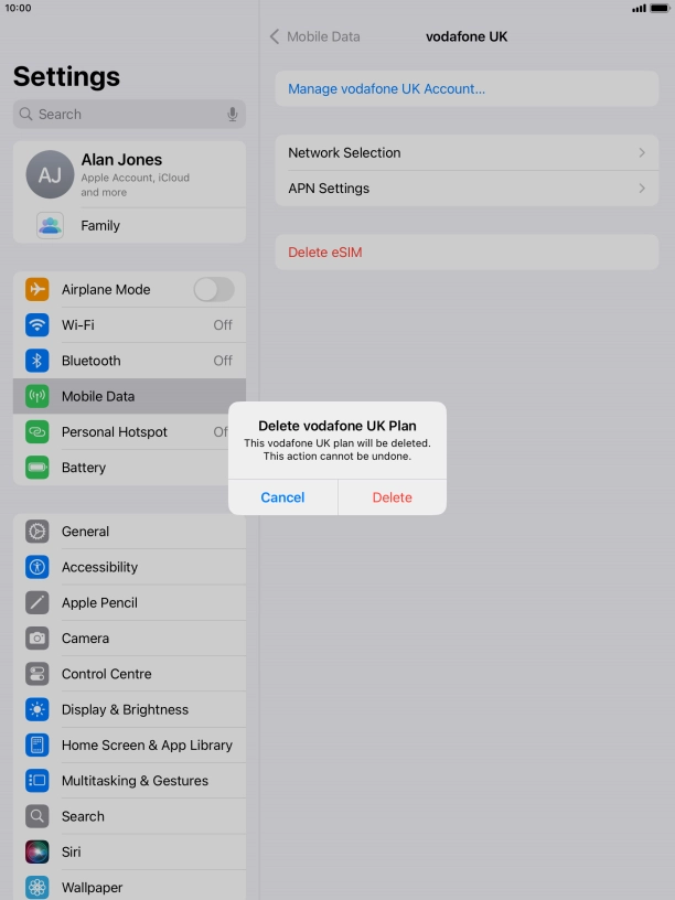 Press Delete. Press Delete.