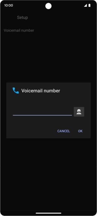 Key in +447836121121 and press OK.