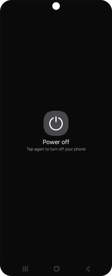 Press Power off.